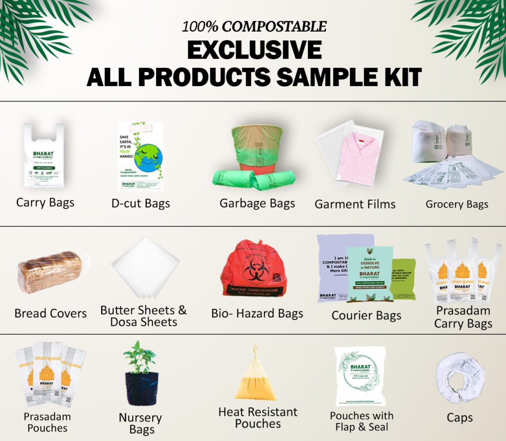 Compostable Exclusive All Product Sample Kit - Bharat Compostables